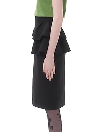 Crepe Couture Midi Skirt