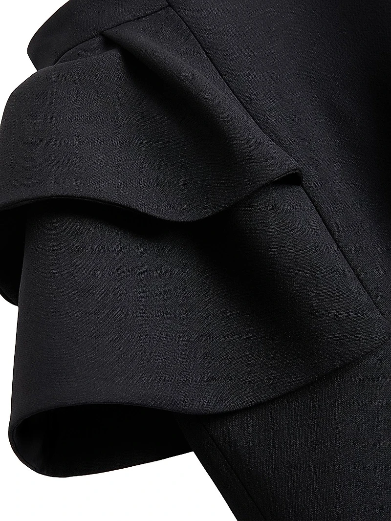 Crepe Couture Midi Skirt