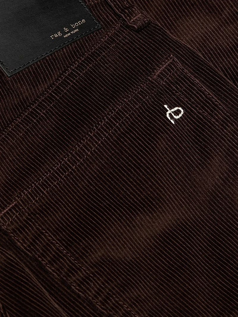 Harlow Corduroy Straight-Leg Pants