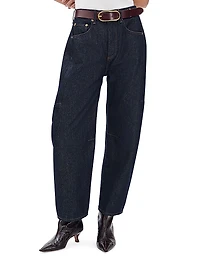 Charlie High-Rise Ankle Barrel-Leg Jeans