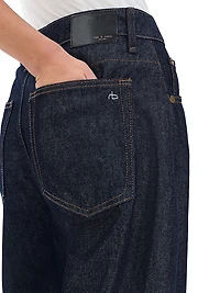 Charlie High-Rise Ankle Barrel-Leg Jeans