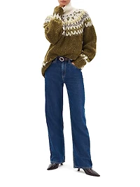 Logan Mr Wide Leg Mid-Rise Jeans