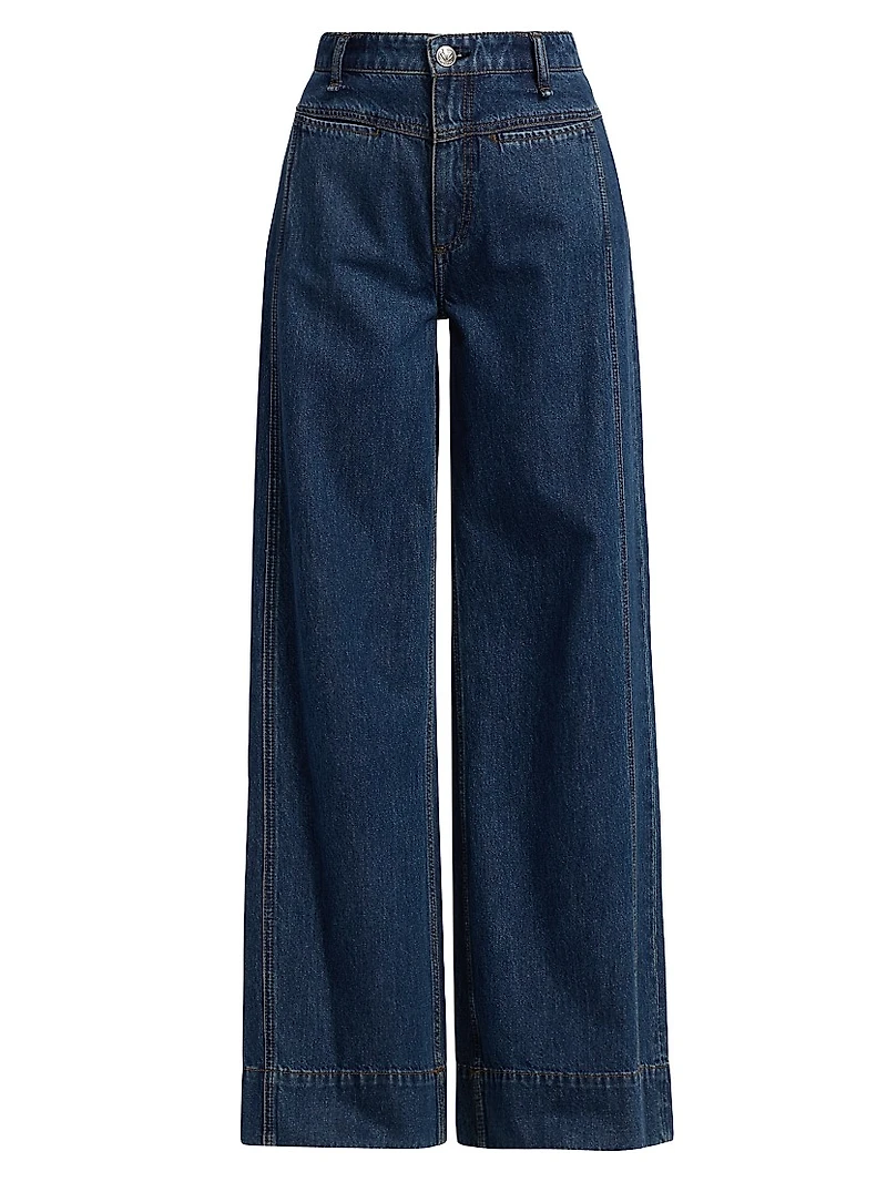Selah Tailored Wide-Leg Jeans