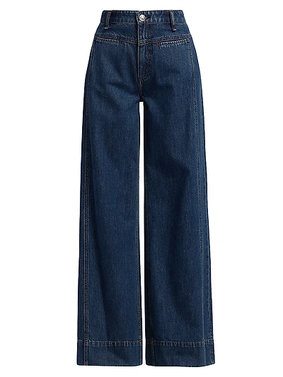 Selah Tailored Wide-Leg Jeans