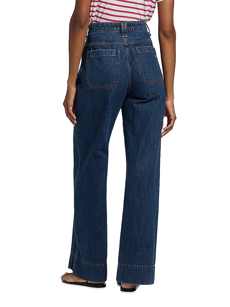 Selah Tailored Wide-Leg Jeans
