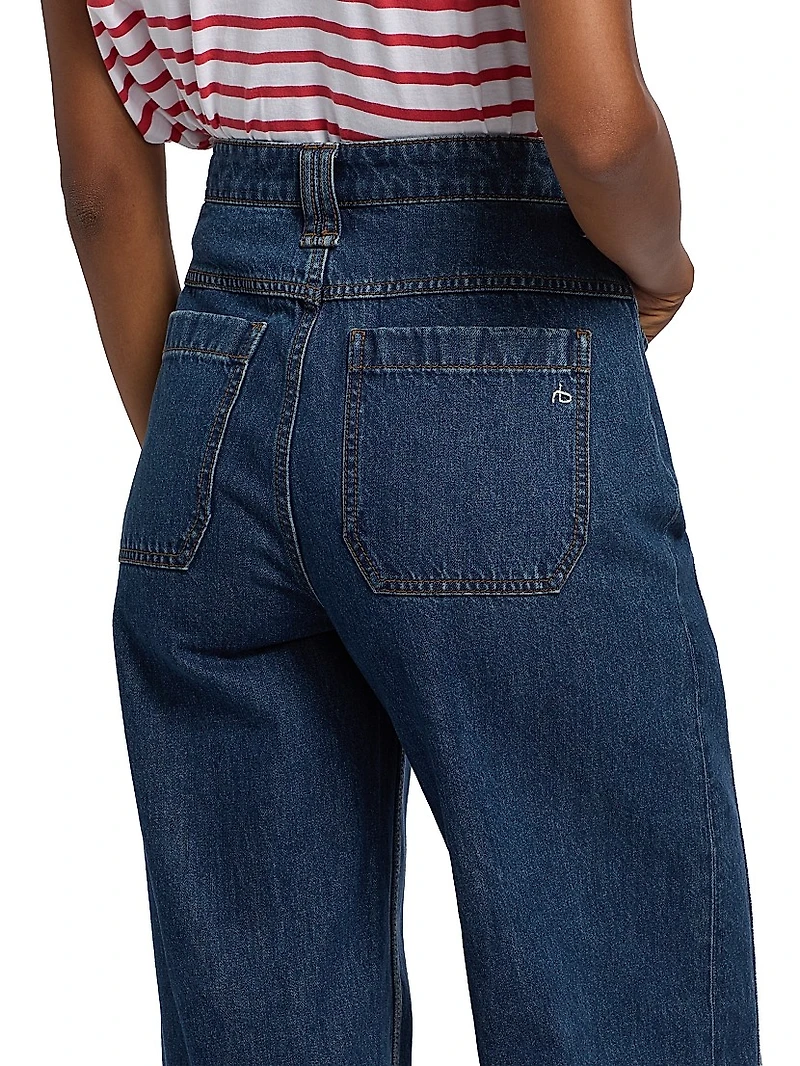 Selah Tailored Wide-Leg Jeans