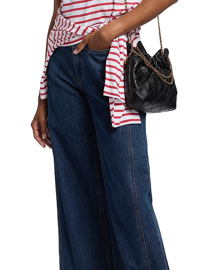Selah Tailored Wide-Leg Jeans
