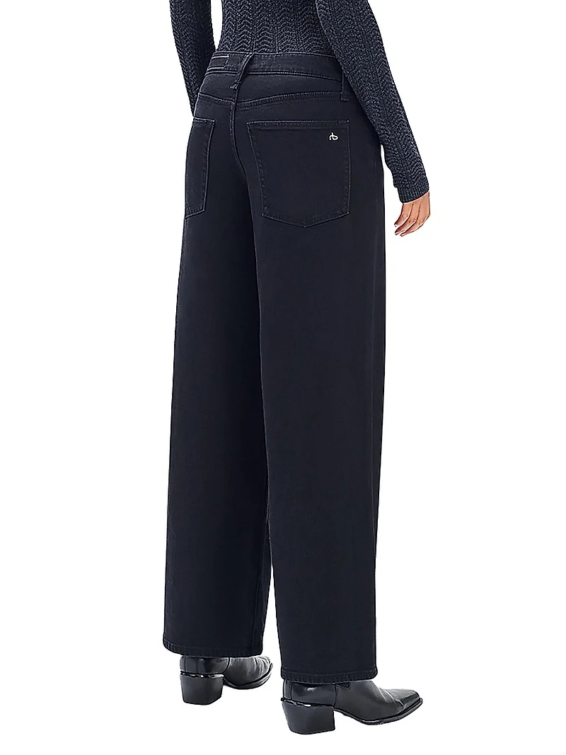 Aiden Low-Rise Wide-Leg Jeans