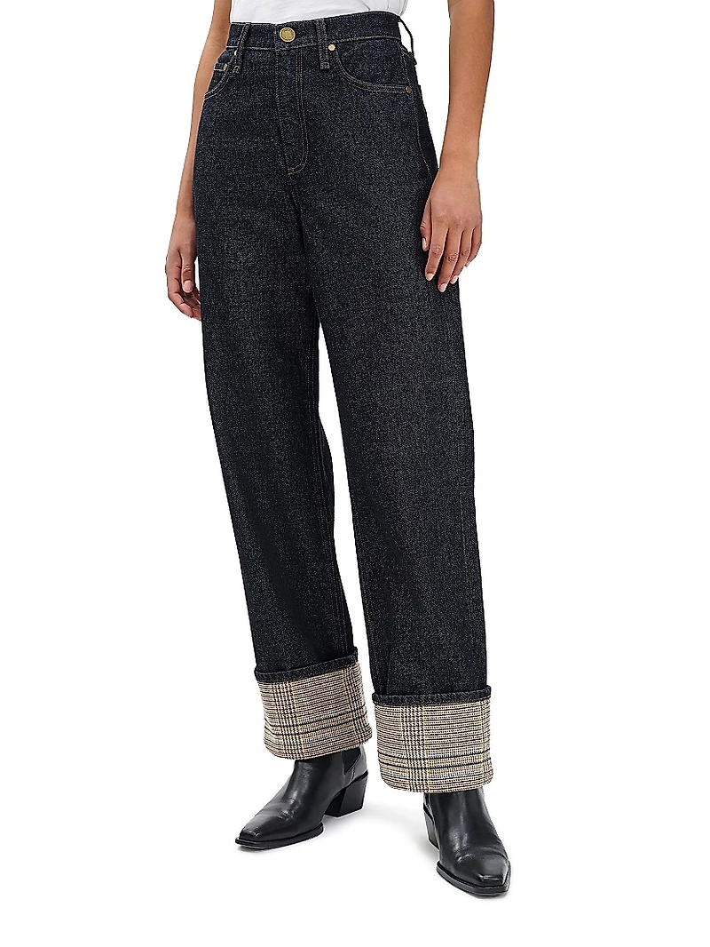 Shea High-Rise Cuffed Ankle Jeans