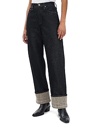 Shea High-Rise Cuffed Ankle Jeans