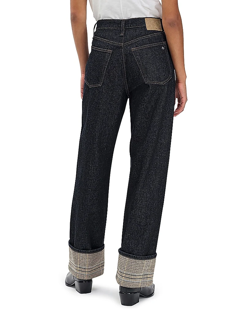 Shea High-Rise Cuffed Ankle Jeans