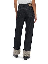 Shea High-Rise Cuffed Ankle Jeans
