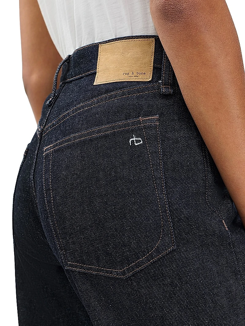 Shea High-Rise Cuffed Ankle Jeans