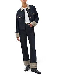 Shea High-Rise Cuffed Ankle Jeans