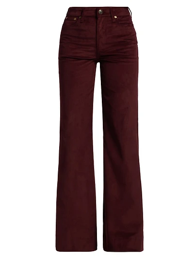 Skylar Corduroy Wide-Leg Trousers