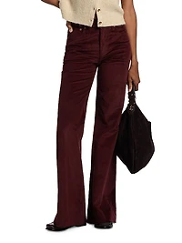 Skylar Corduroy Wide-Leg Trousers