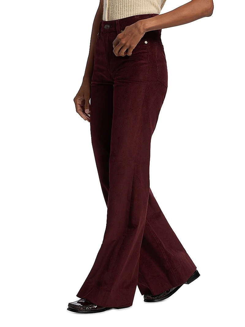 Skylar Corduroy Wide-Leg Trousers