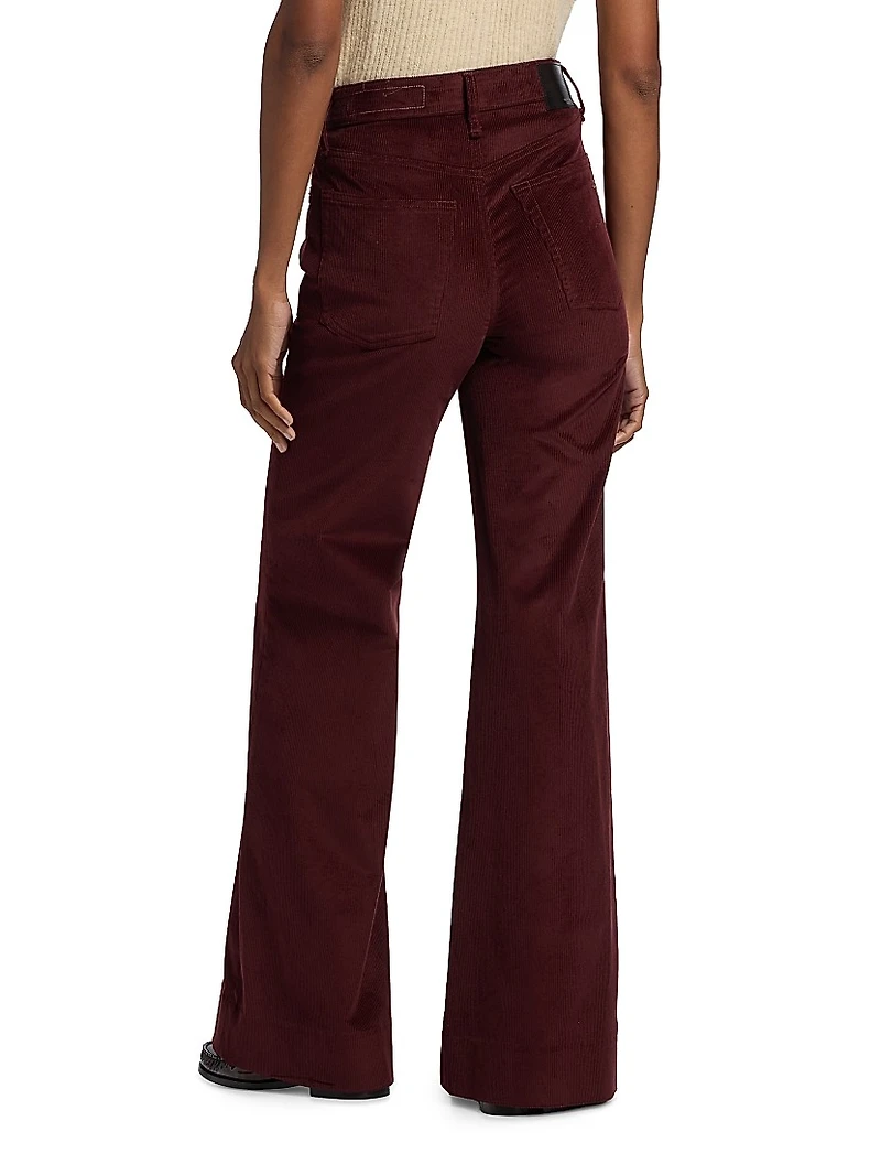 Skylar Corduroy Wide-Leg Trousers