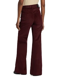 Skylar Corduroy Wide-Leg Trousers