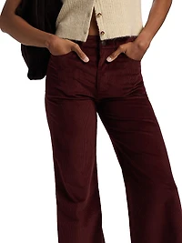 Skylar Corduroy Wide-Leg Trousers