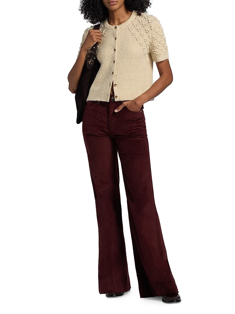 Skylar Corduroy Wide-Leg Trousers