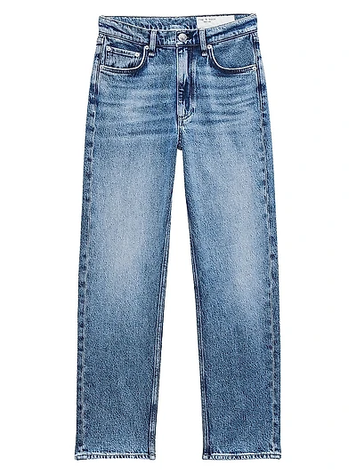 Harlow Mid-Rise Ankle Straight Jeans