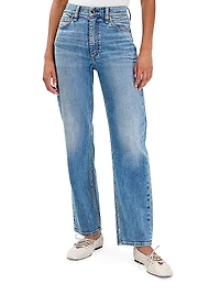 Harlow Mid-Rise Ankle Straight Jeans