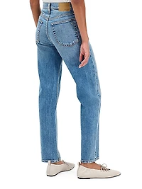 Harlow Mid-Rise Ankle Straight Jeans