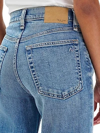 Harlow Mid-Rise Ankle Straight Jeans