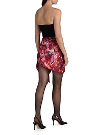 Printed Bustier Minidress