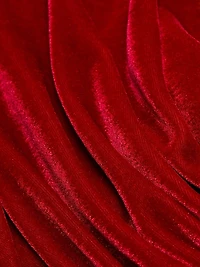 Ruffled Velvet Strapless Minidress