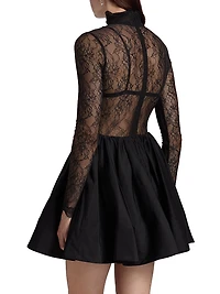 Stretch Lace Bubble Minidress
