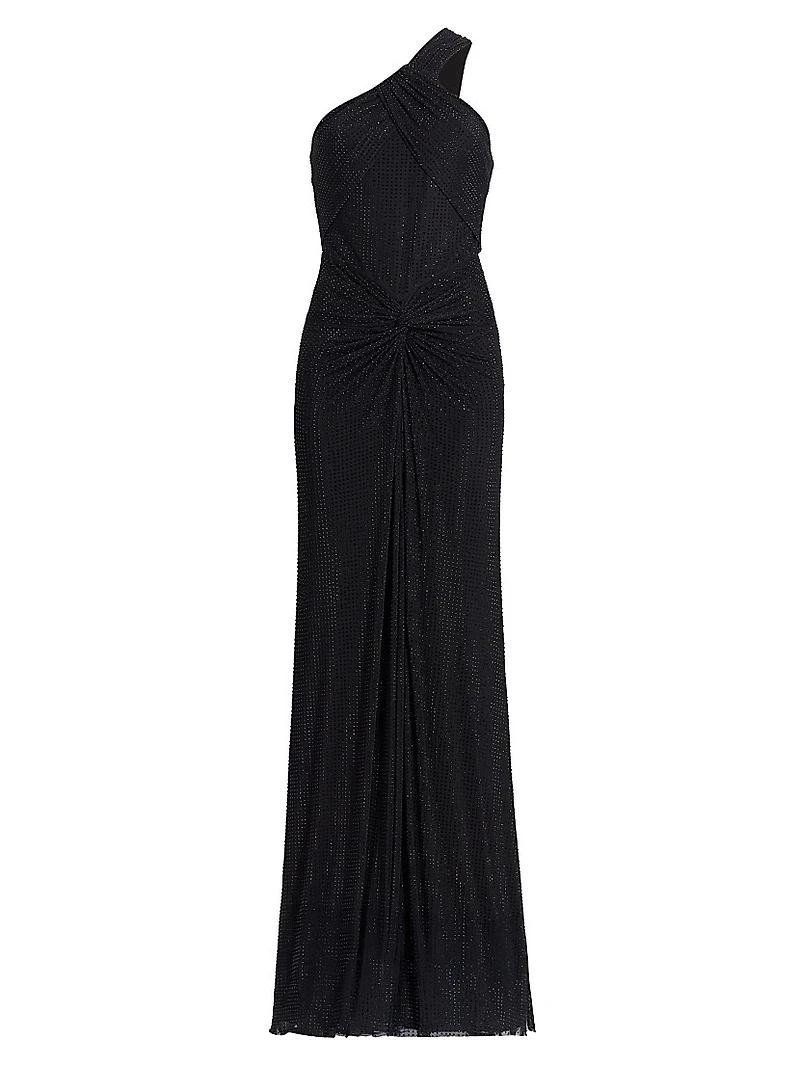 Embellished Twist Hot Fix Gown