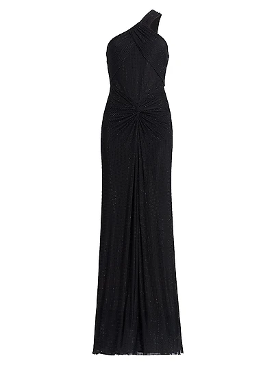 Embellished Twist Hot Fix Gown