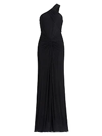 Embellished Twist Hot Fix Gown