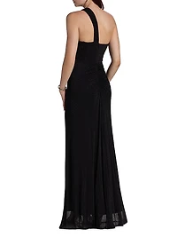 Embellished Twist Hot Fix Gown
