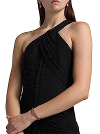 Embellished Twist Hot Fix Gown