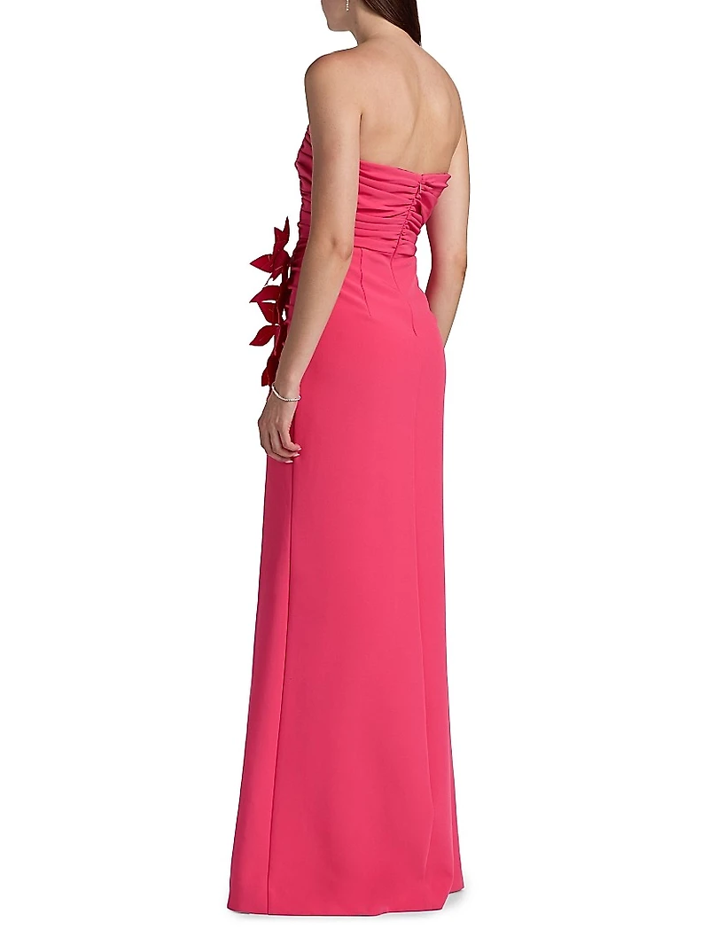Ruched Strapless Gown