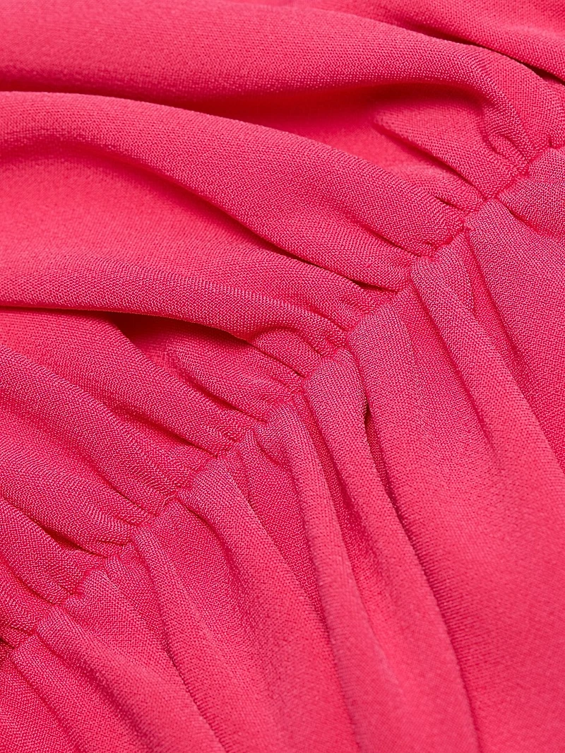 Ruched Strapless Gown