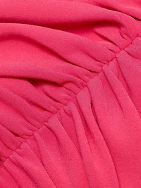 Ruched Strapless Gown