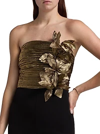 Ruched Strapless Jumpsuit