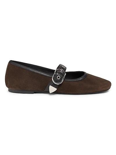 ID Suede Mary Janes