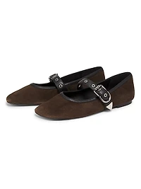 ID Suede Mary Janes