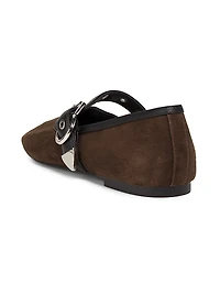ID Suede Mary Janes