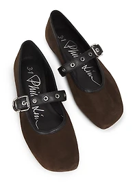 ID Suede Mary Janes