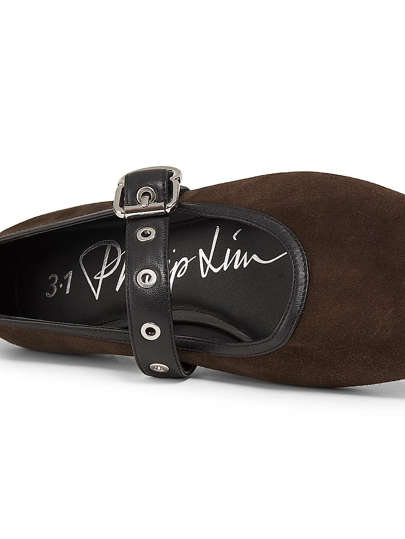 ID Suede Mary Janes