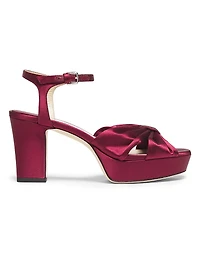 Heloise 80MM Satin Platform Sandals
