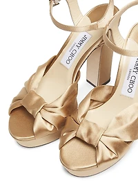 Heloise 120MM Satin Platform Sandals