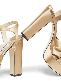 Heloise 120MM Satin Platform Sandals