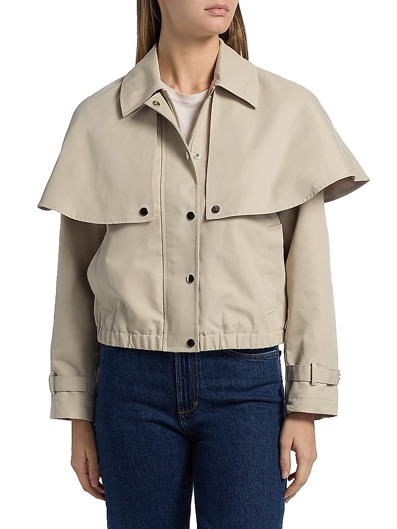 Lyla Layered Cotton-Blend Jacket